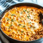 Creamy Ground Beef and Cauliflower Rice Casserole