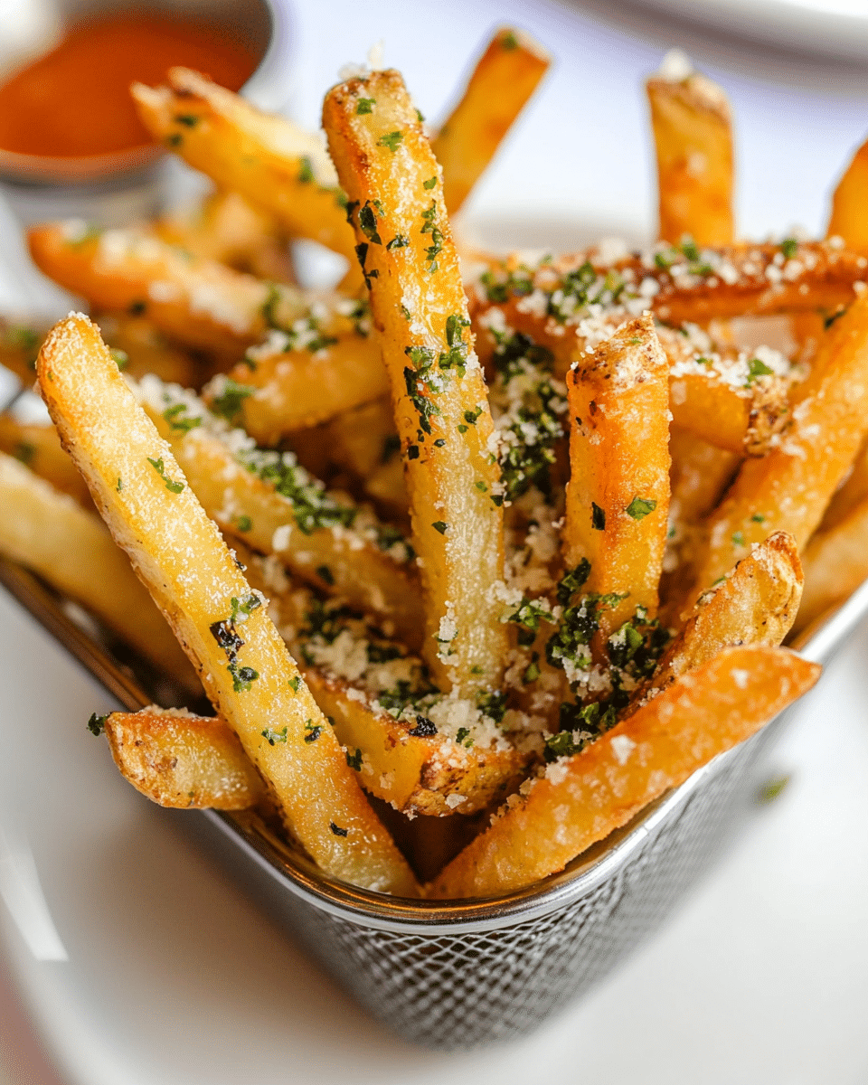 Crispy Garlic Parmesan Fries