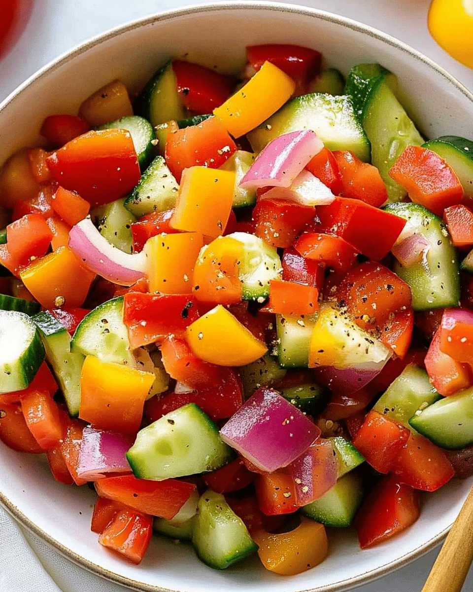 Cucumber Sweet Pepper Salad