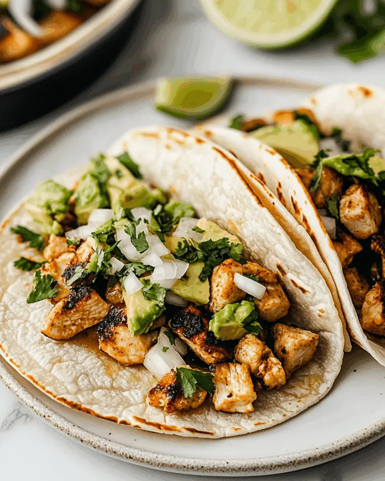 Grilled Honey Lime Chicken Tacos with Avocado Slaw