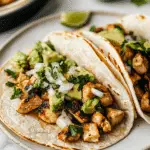 Grilled Honey Lime Chicken Tacos with Avocado Slaw