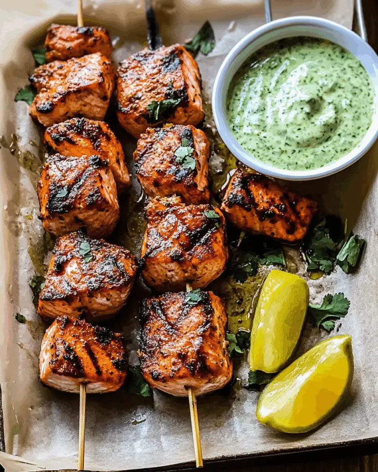 Grilled Salmon Skewers