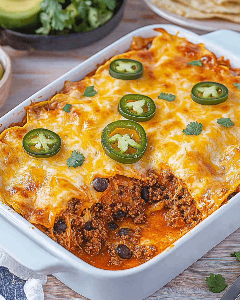 Ground Beef Enchilada Casserole My Easy Plate
