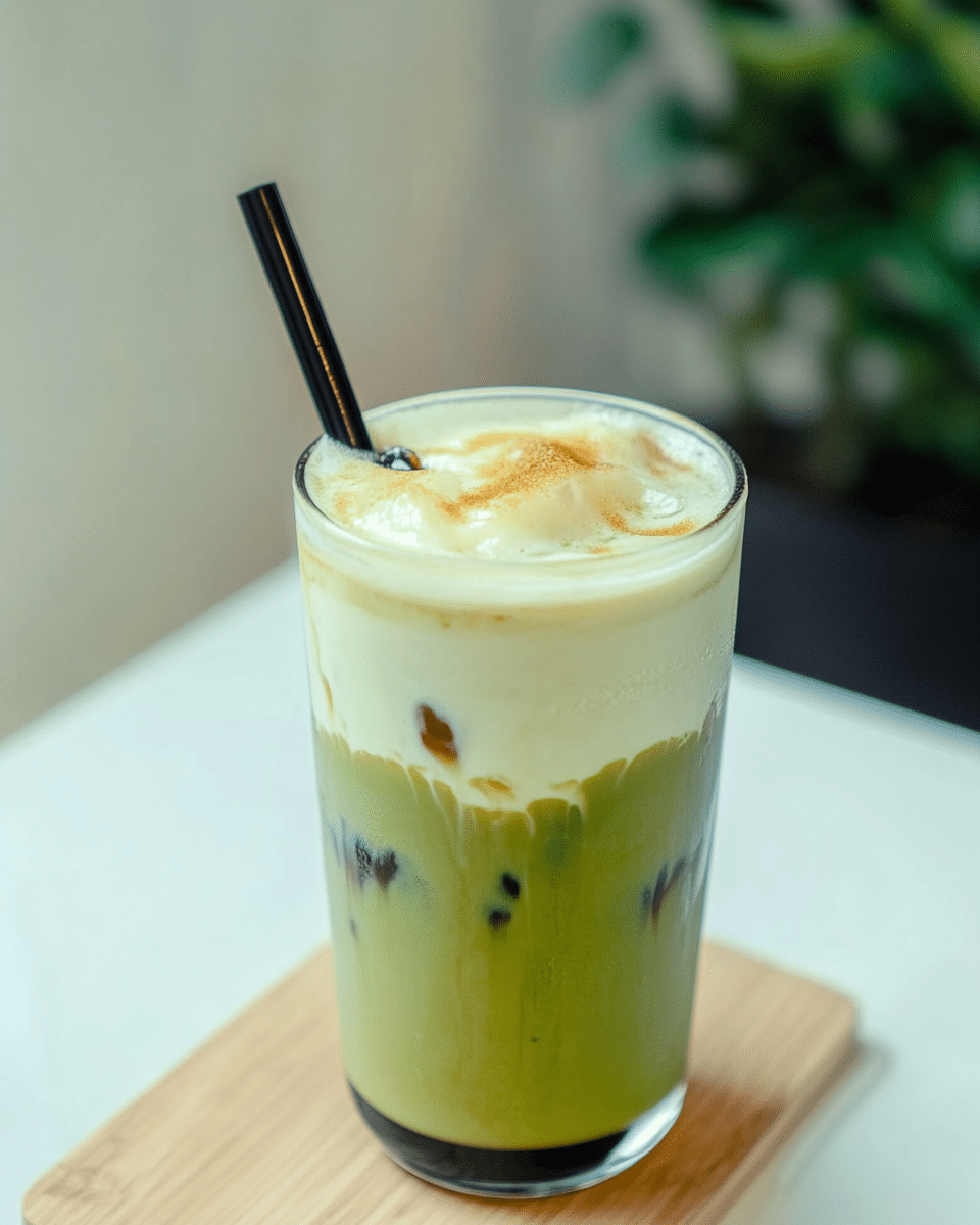 Iced Brown Sugar Matcha Latte