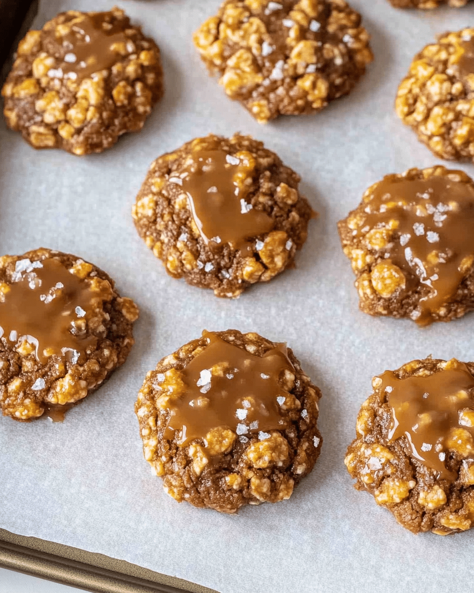 Irresistible No-Bake Salted Caramel Cookies