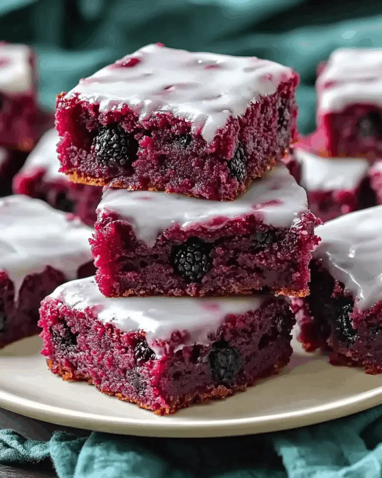 Lemon Blackberry Blondies