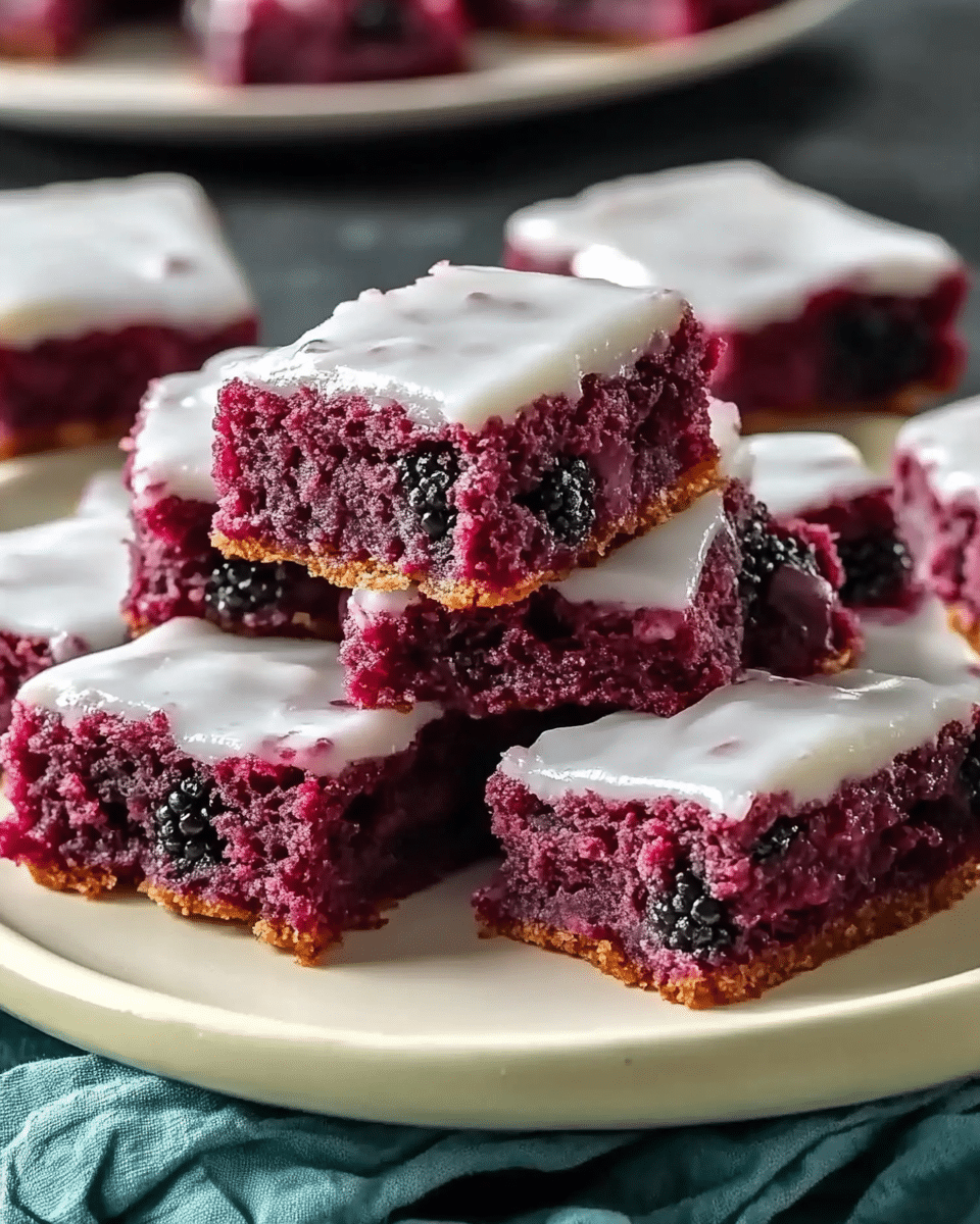 Lemon Blackberry Blondies