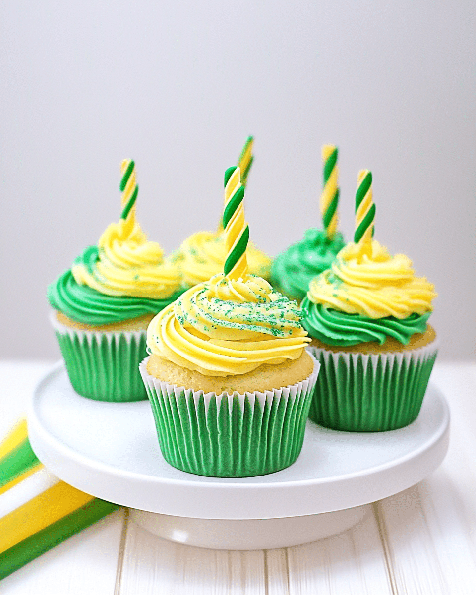 Lemon Lime 7UP Soda Cupcakes