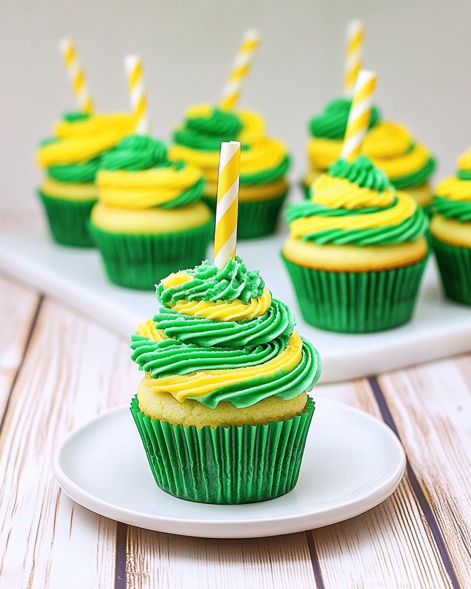 Lemon Lime 7UP Soda Cupcakes