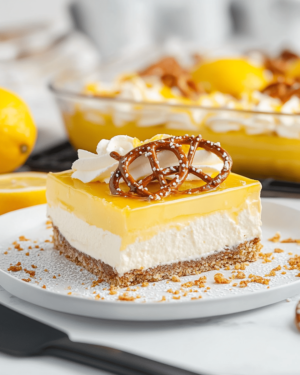 Lemon Pretzel Dessert