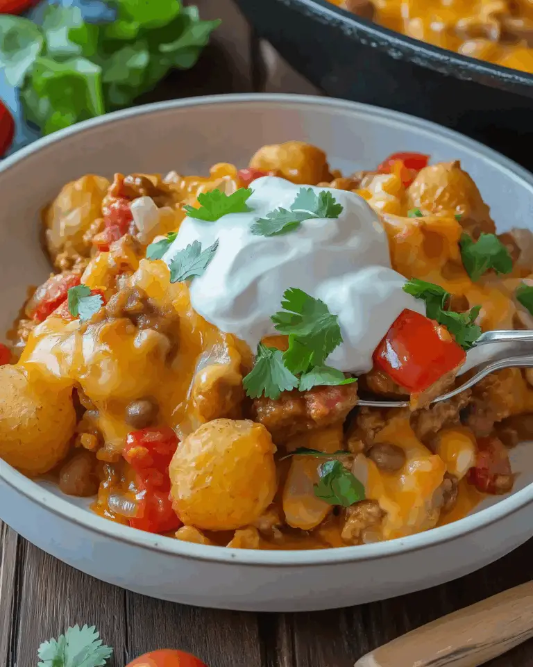 Mexican Tater Tot Casserole