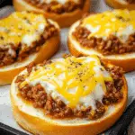 Mississippi Sloppy Joes On Garlic Bread