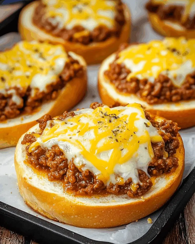 Mississippi Sloppy Joes On Garlic Bread