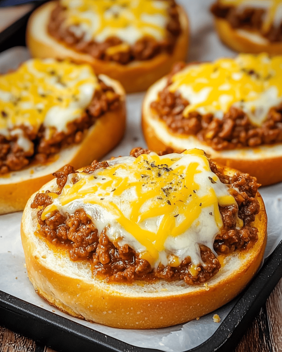 Mississippi Sloppy Joes On Garlic Bread