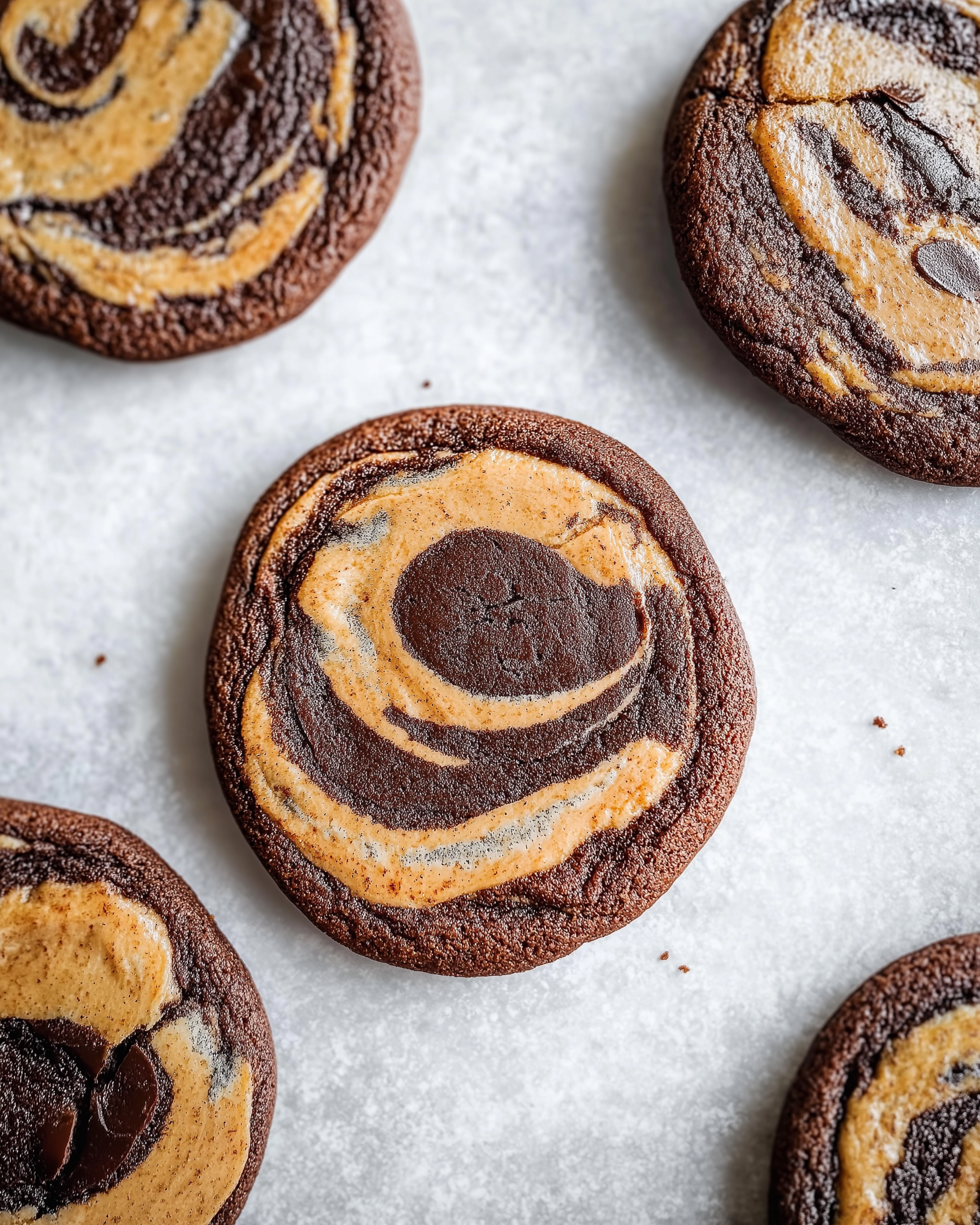 Peanut Butter Brownie Swirl Cookies