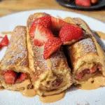 Peanut Butter Cup & Strawberry French Toast Rolls