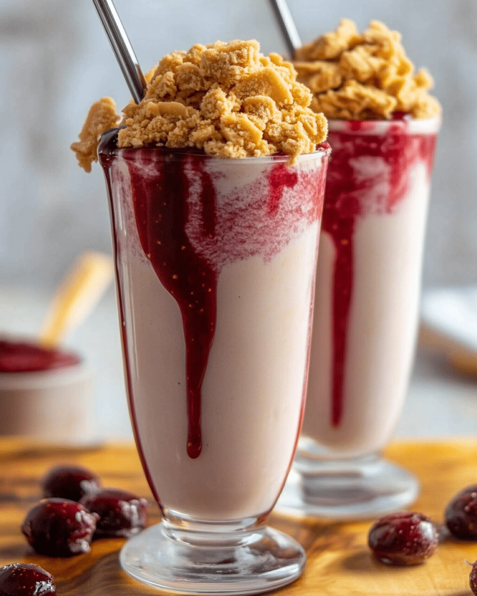 Peanut Butter and Jelly Milkshake