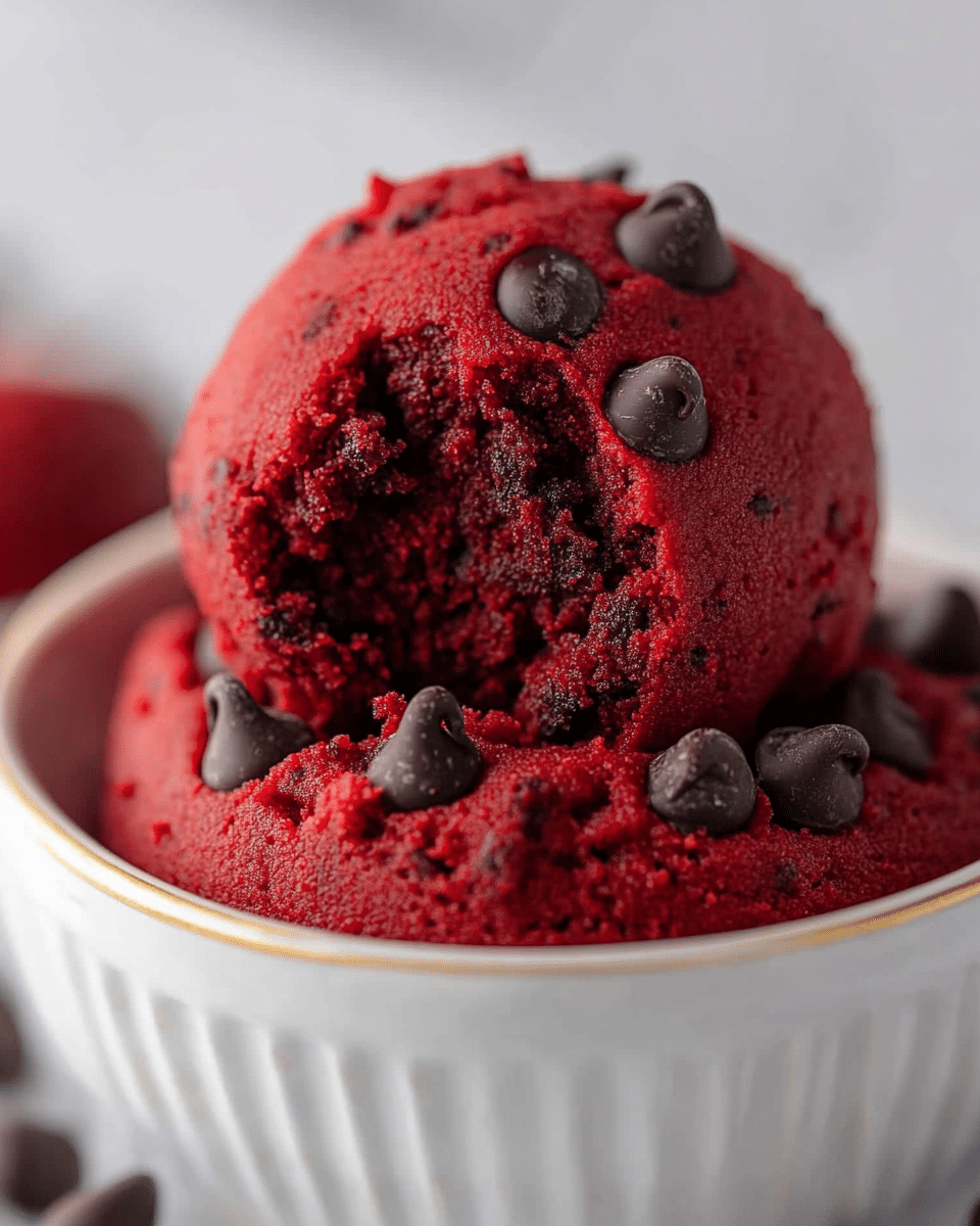 Red Velvet Edible Cookie Dough