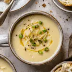 Roasted Garlic Cheddar Cauliflower Soup