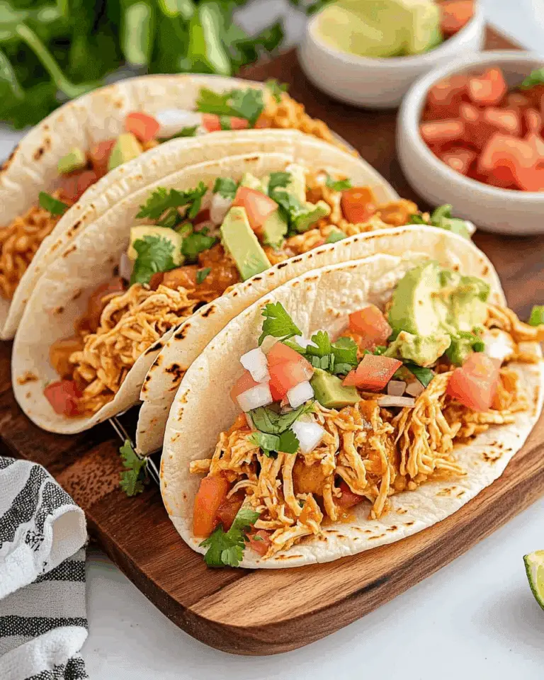 Slow Cooker Queso Chicken Tacos