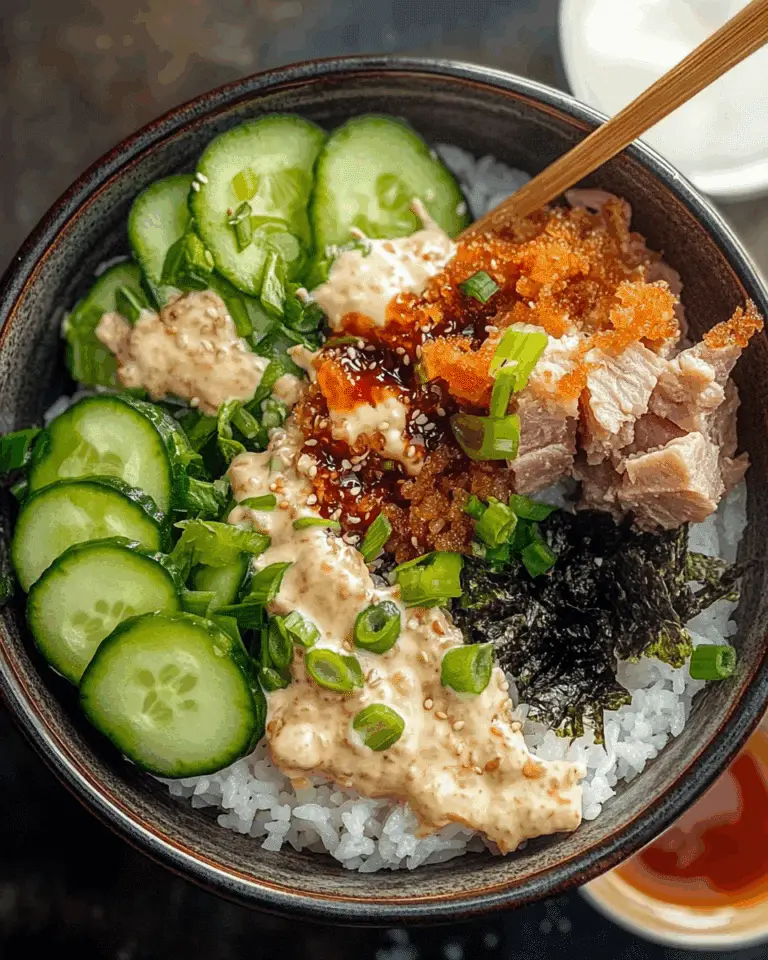 Spicy Tuna Sushi Bowl with Crispy Rice