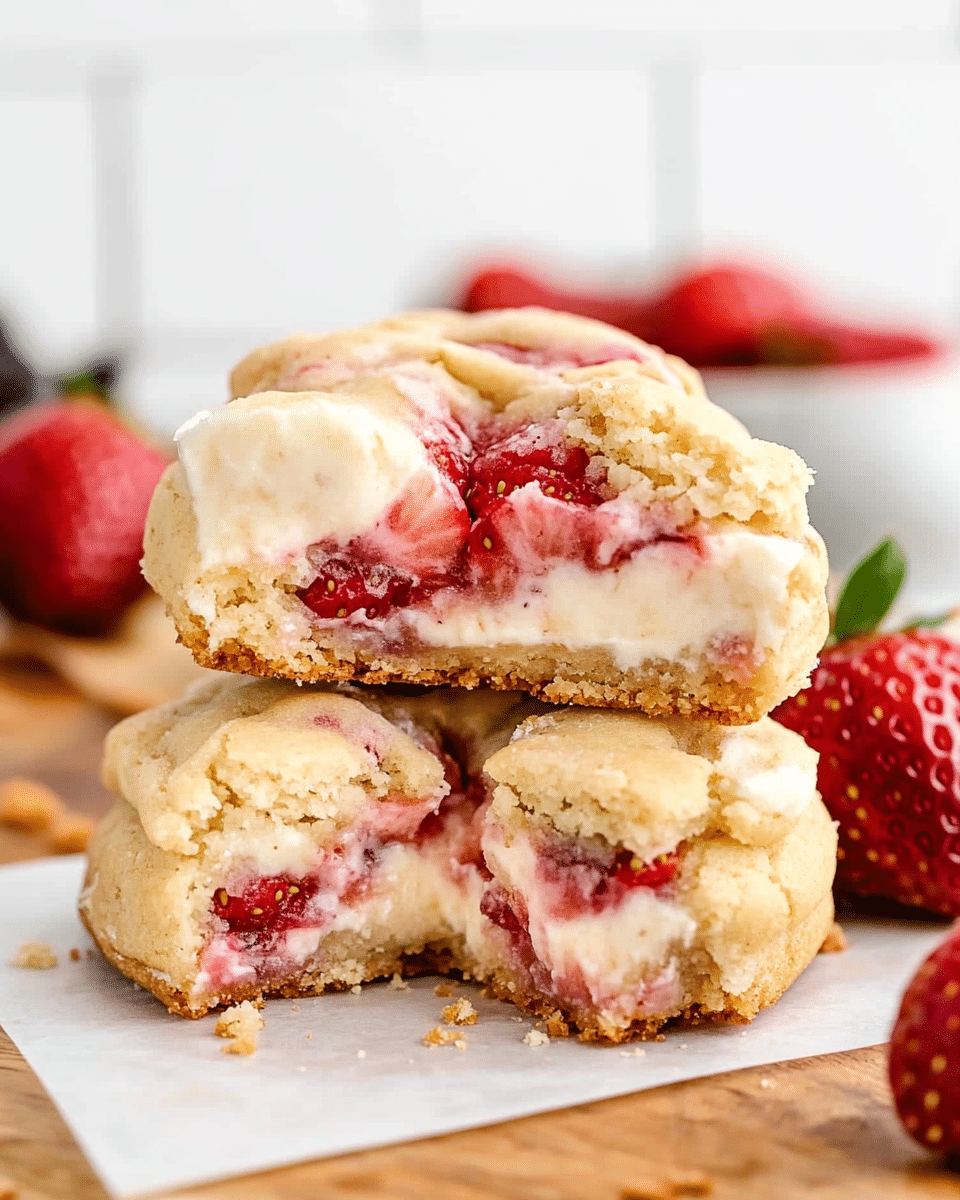 Strawberry Cheesecake Cookies