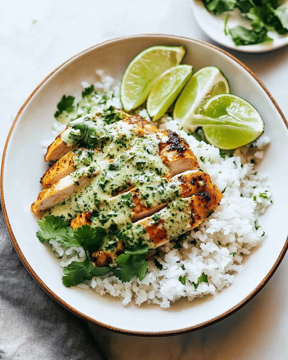 Sweet Chili Chicken Bowl with Coconut Lime Drizzle