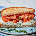 Tomato and Cream Cheese Sandwiches