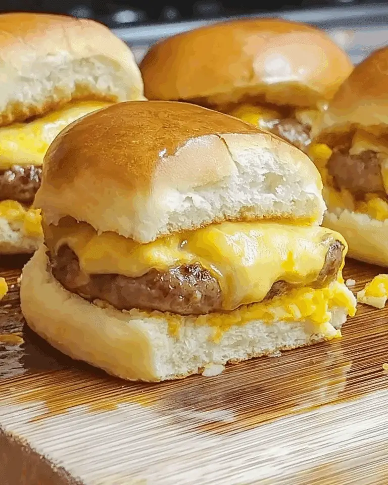 Turkey Sausage, Egg, and Cheese Breakfast Sliders