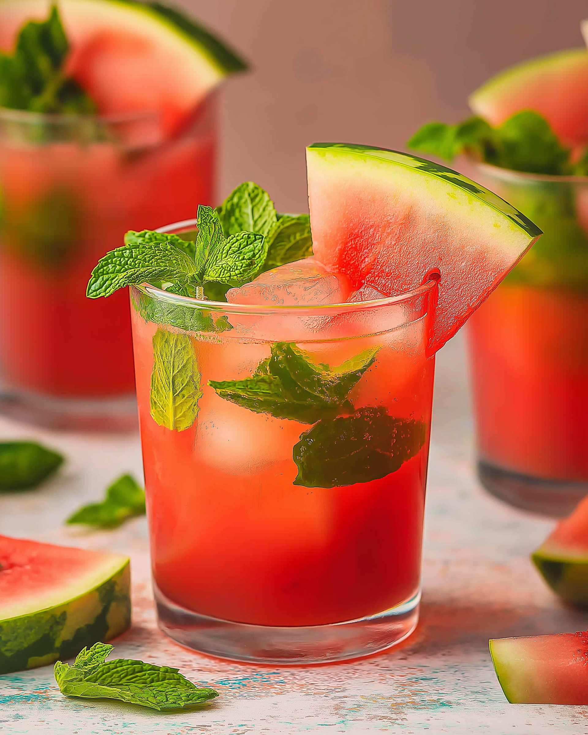 Watermelon Mint Mojito Mocktail