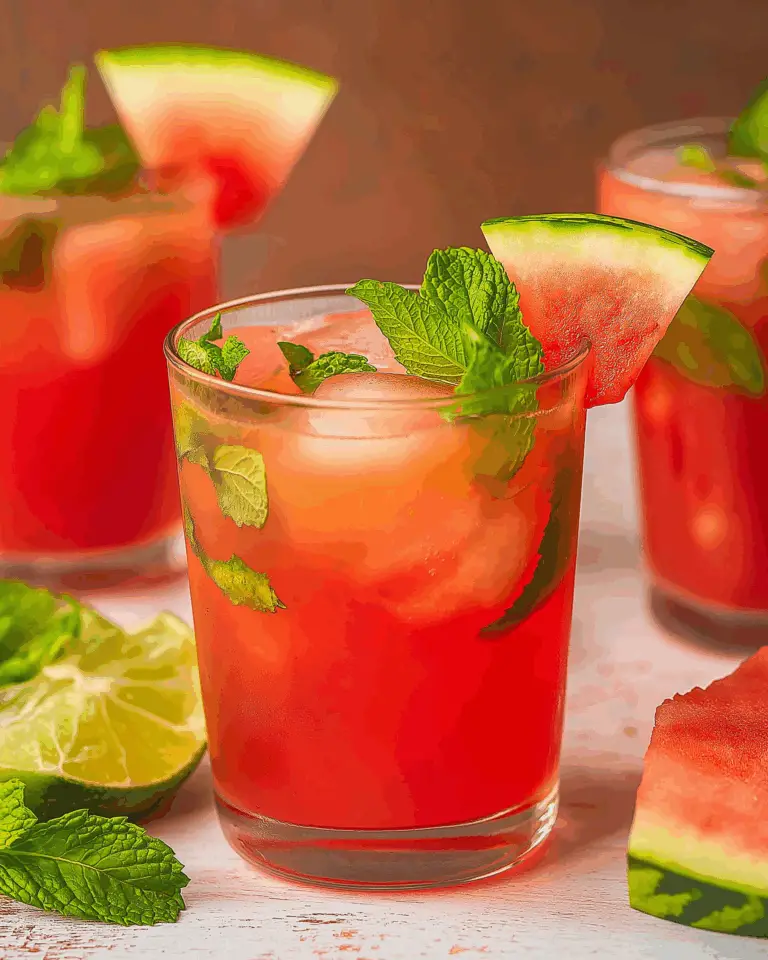 Watermelon Mint Mojito Mocktail