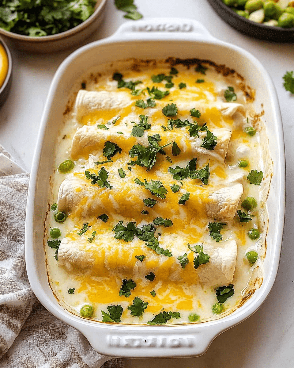White Chicken Enchiladas