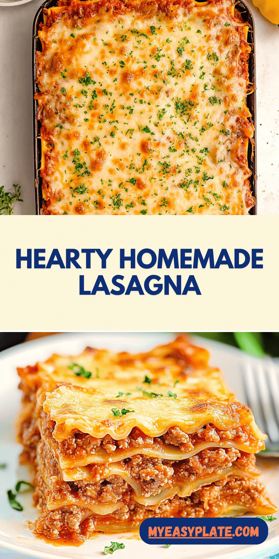 Homemade Lasagna With Ricotta My Easy Plate