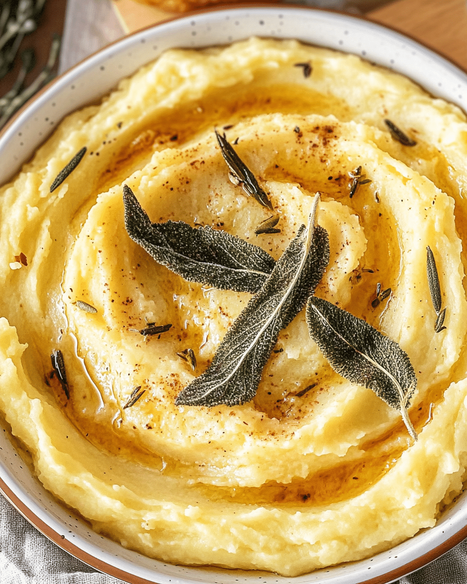 Brown Butter Boursin Mashed Potatoes