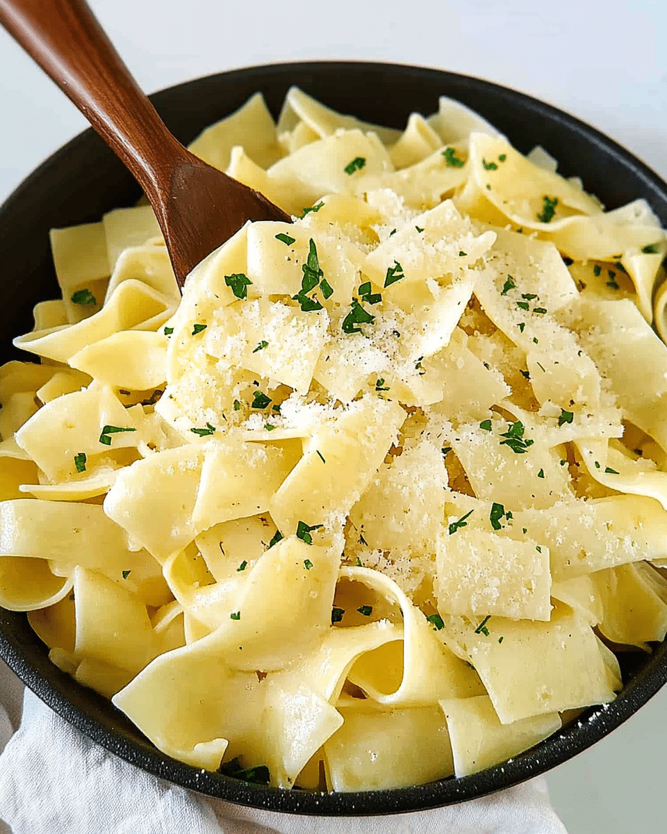 Buttered Garlic Parmesan Noodles