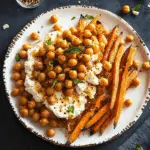 Chickpeas and Roasted Carrots with Whipped Feta