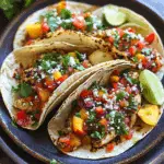Cilantro-Lime Chicken Tacos with Peach Salsa