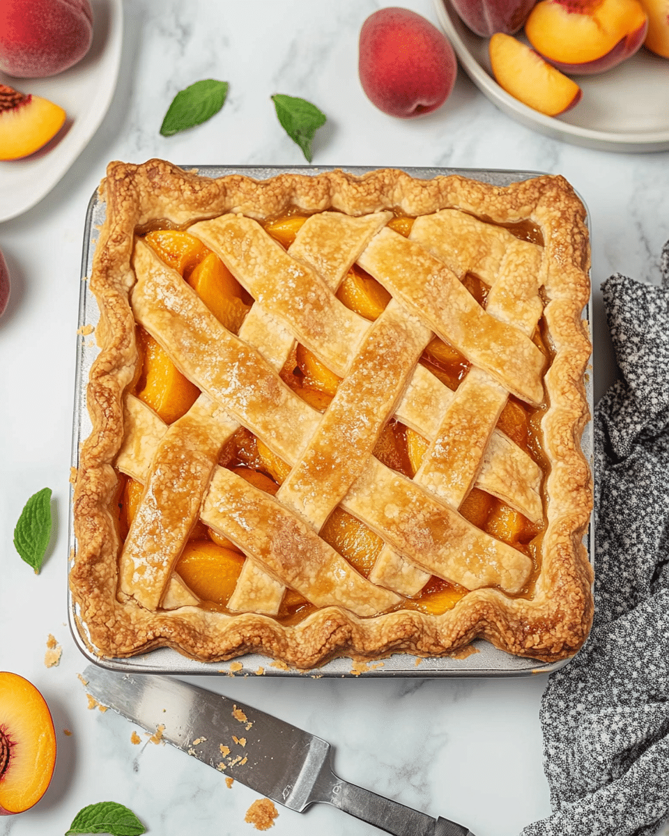 Peach Slab Pie