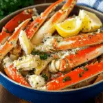 Crab Legs with Garlic Butter Sauce