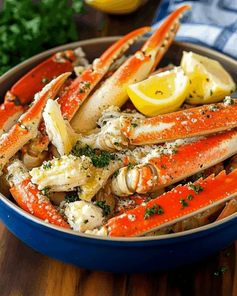 Crab Legs with Garlic Butter Sauce