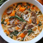 Creamy Butternut Squash and Sausage Soup