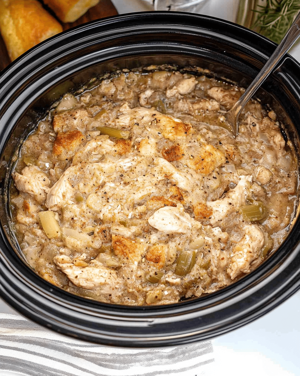Crock Pot Chicken and Stuffing