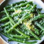 Garlic Green Beans with Olive Oil and Parmesan