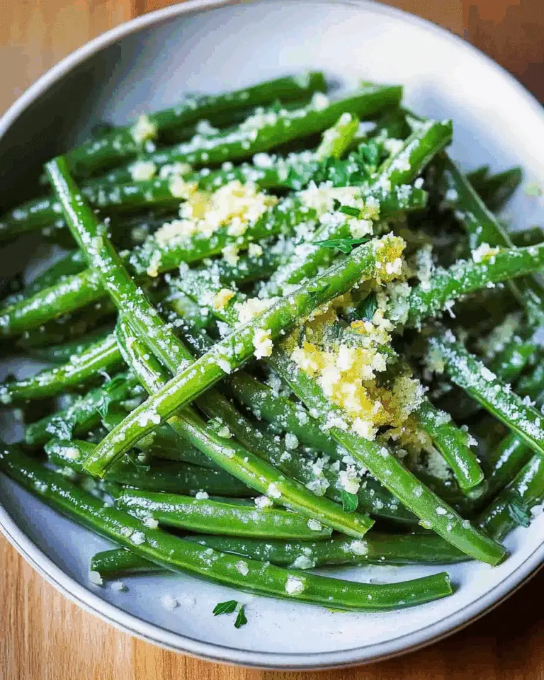 Garlic Green Beans with Olive Oil and Parmesan