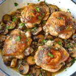 Garlic Mushroom Chicken Thighs