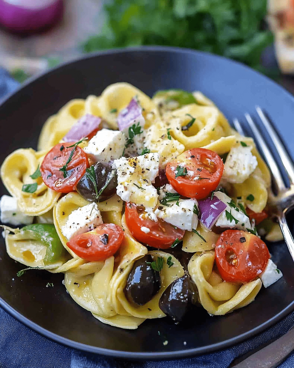 Greek Tortellini Pasta Salad