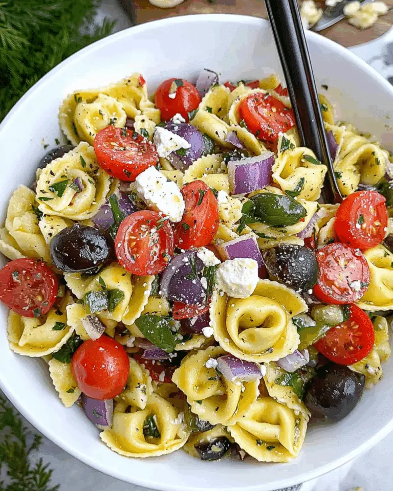 Greek Tortellini Pasta Salad