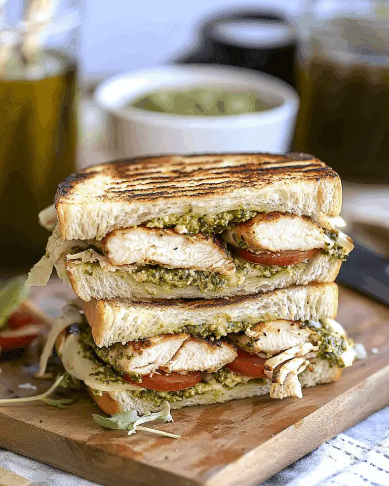 Grilled Chicken Pesto Sandwich