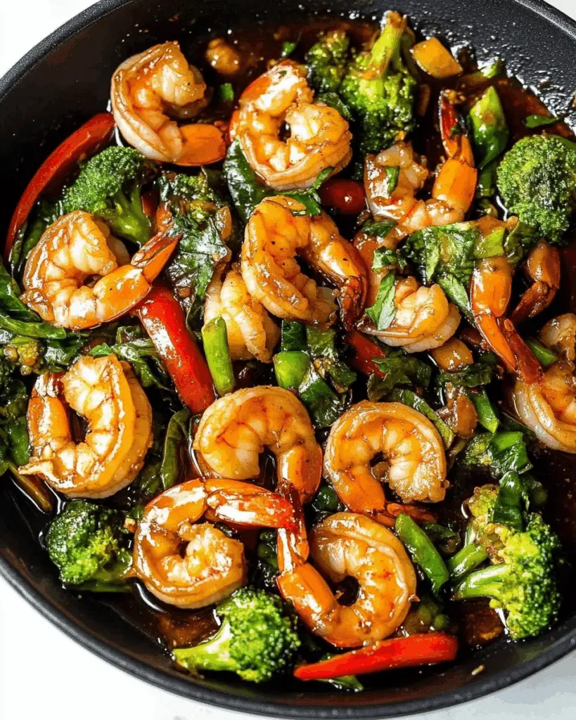 Honey Garlic Shrimp Stir Fry