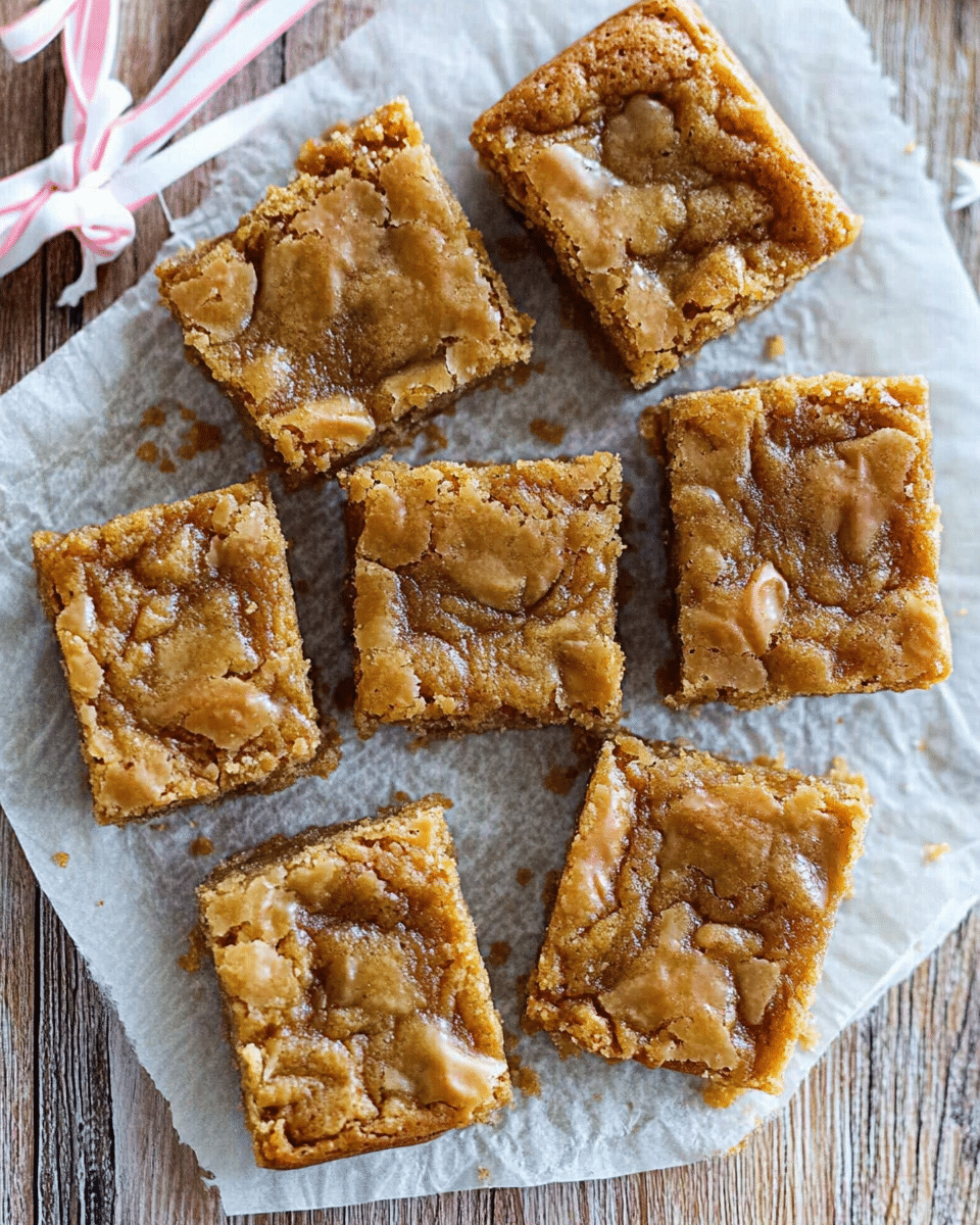 Ice Cream and Caramel Blondie